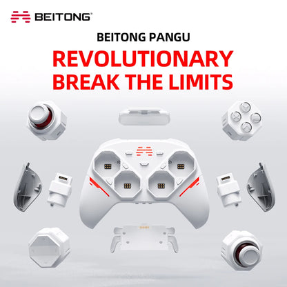 BEITONG PANGU Modular Wireless Controller, DIY Layout, Tool-Free Swap, TMR Joystick, for Switch/PC/Android/iOS