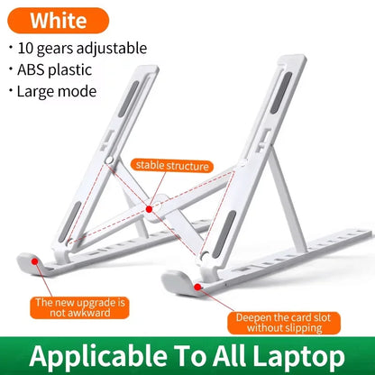 Portable Foldable Notebook Stand Adjustable Laptop Holder Computer Monitor Holder For Macbook Air iPad Tablets Base Accessories