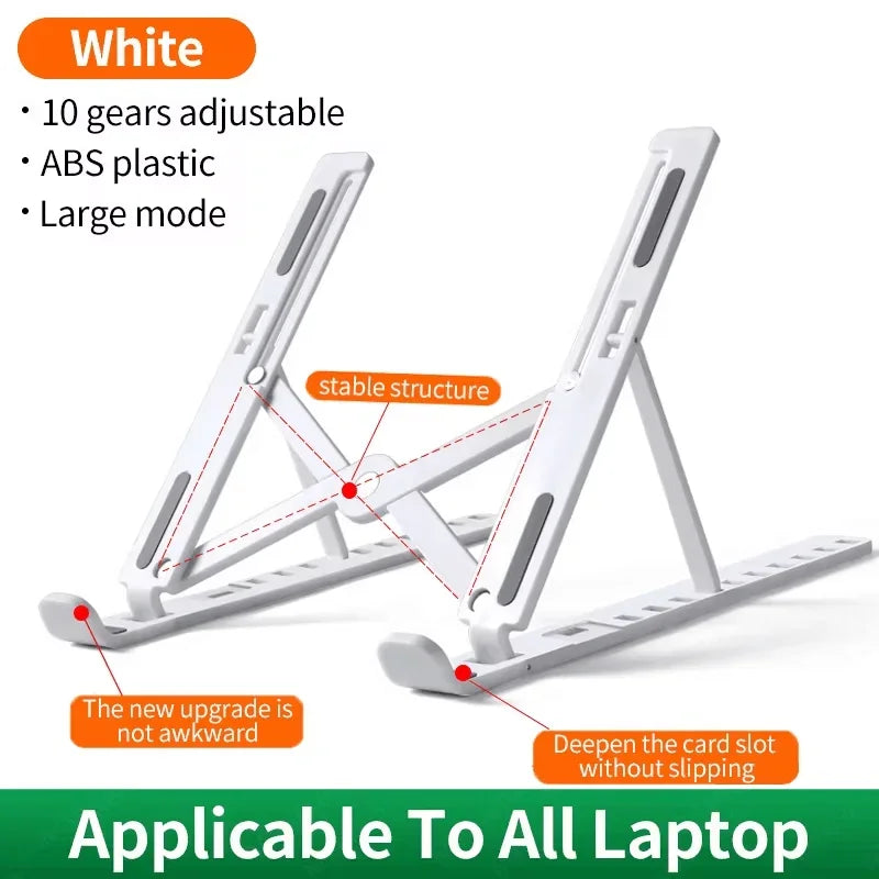 Portable Foldable Notebook Stand Adjustable Laptop Holder Computer Monitor Holder For Macbook Air iPad Tablets Base Accessories