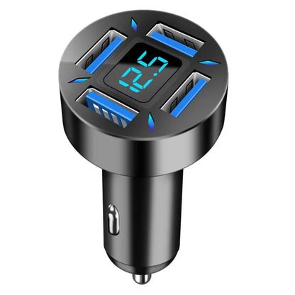 PD Quick Car Charger QC3.0 2.4A 4 Ports USB Fast Charging Car Adapter Cigarette Lighter Socket Splitter For iPhone Xiaomi