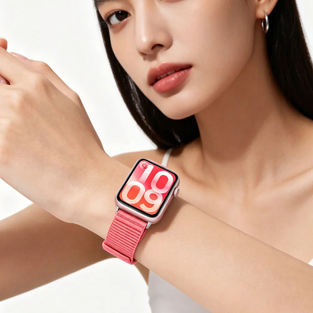 Nylon Loop Braided Strap for Xiaomi Mi Band 10 Pro/9 Pro/8 Pro Wave Soft Breathable Band Replaceable for Redmi Watch 6 5 4 Belt