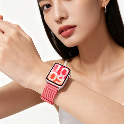Nylon Loop Braided Strap for Xiaomi Mi Band 10 Pro/9 Pro/8 Pro Wave Soft Breathable Band Replaceable for Redmi Watch 6 5 4 Belt