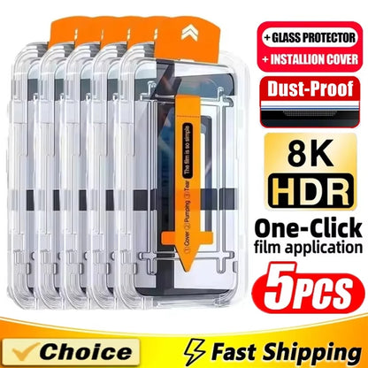 Oleophobic Coating Dust Free Easy Installation Screen Protector For iPhone 17 Pro Max 17 Air 16 15 14 Plus 13 12 Mini 11 XR X XS
