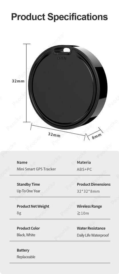 Smart Tag Wallet Tracker Card Dual System Anti-Lost GPS Tracker Item Finder Compatible With Google Find Hub & Apple Find My