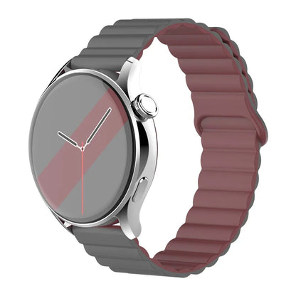 Magnetic Loop For Samsung Galaxy watch 7/6/5 pro/4/Classic/active 2 20mm 22mm band Silicone link bracelet huawei GT 2-3-4 strap