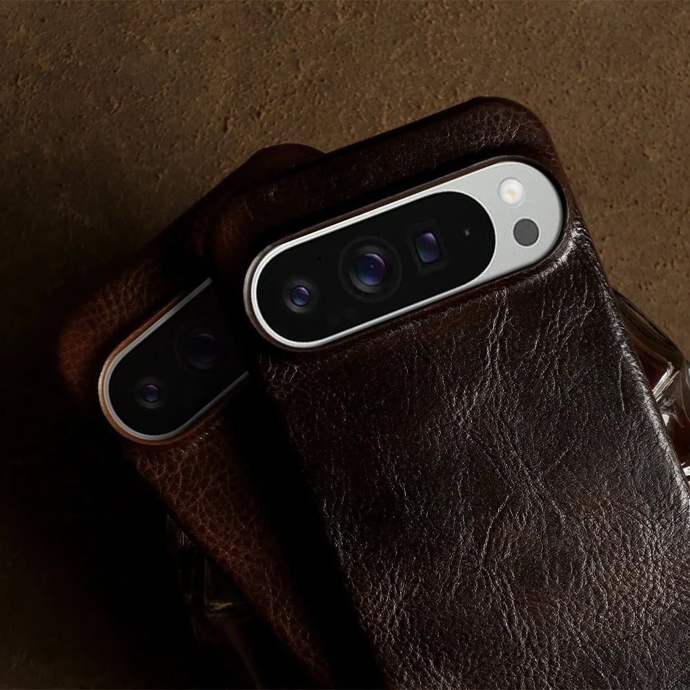 ZWW Genuine Leather Case for Google Pixel 10 Pro 9Pro 8Pro 6A 6Pro 7Pro Vintage Phone Cases Capa Back Coque Shell Carcasa