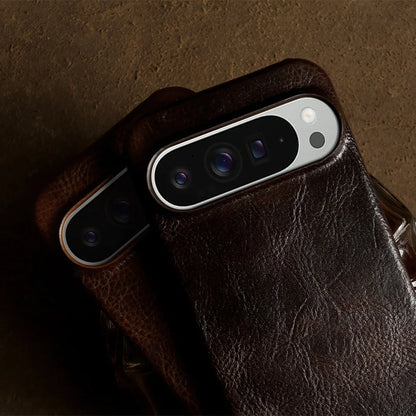 ZWW Genuine Leather Case for Google Pixel 10 Pro 9Pro 8Pro 6A 6Pro 7Pro Vintage Phone Cases Capa Back Coque Shell Carcasa