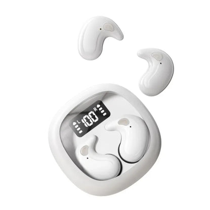 Wireless In-Ear Bluetooth 5.3 Earphones High Sleepy Quality Wireless Earbuds with Long Battery Life Mini Digital Display Video