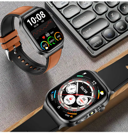 2026 New Accurate Diagnosis Smart Watch Body Fat ECG Blood oxygen BP Health Sport HD AMOLED Screen Call Smart Watches man woman