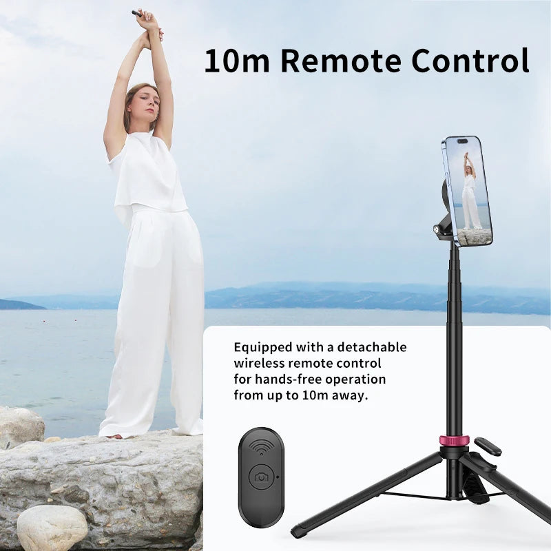 Ulanzi MT-84 Portable Bluetooth Selfie Stick Smartphone Tripod Quick Release With Wireless Bluetooth Controller For iPhone 15 14