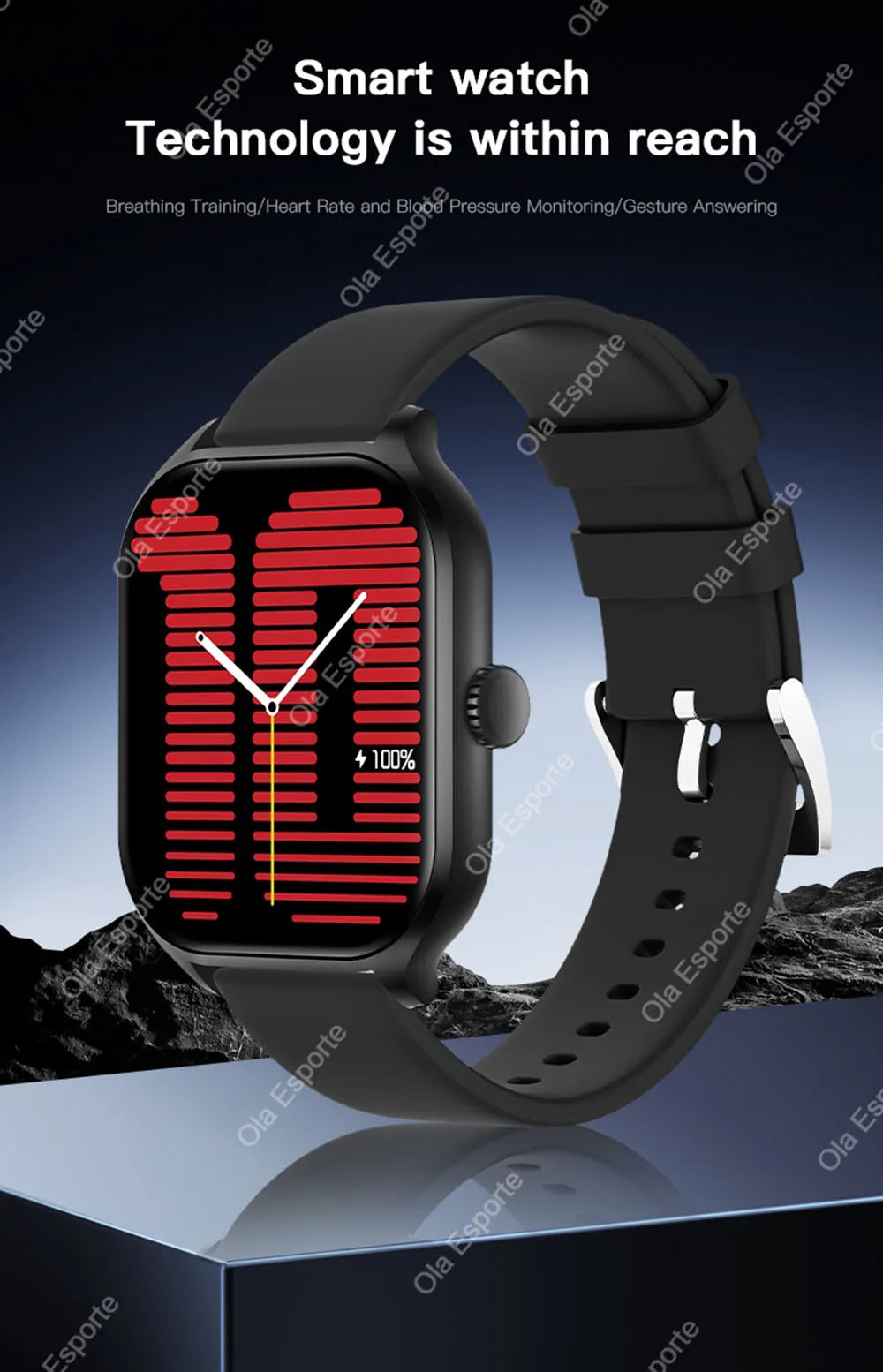 2026 New Smart Watch For Android IOS 2.01Inch Color Screen Bluetooth Call Blood Oxygen/Pressure Monitoring SmartWatch Women HT30
