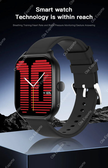 2026 New Smart Watch For Android IOS 2.01Inch Color Screen Bluetooth Call Blood Oxygen/Pressure Monitoring SmartWatch Women HT30