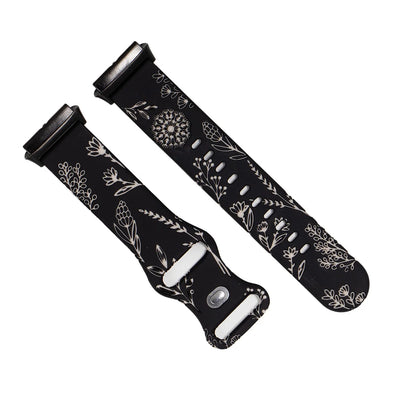 Flower Design Engraved Silicone Strap For Redmi Watch 3 /3 Lite /3 Active Two-tone Silicone Sport Strap For Redmi Watch3