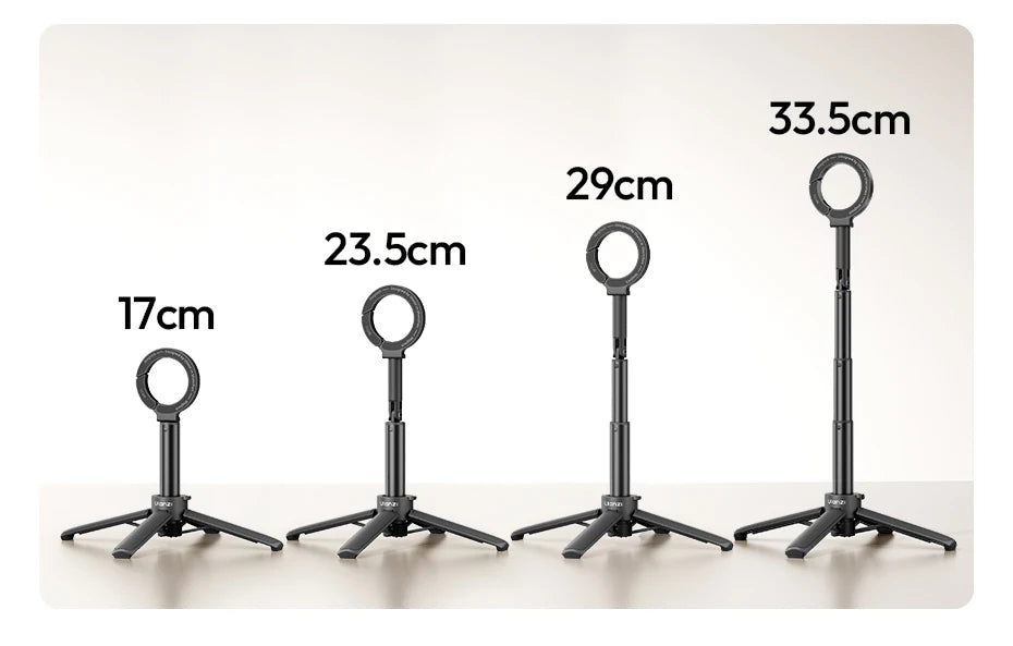 Ulanzi MT71 Magnetic Mini Selfie Stick Telescoping Pole Phone Handle Desktop Tripod for iPhone 17 16 15 14 Android for Travel