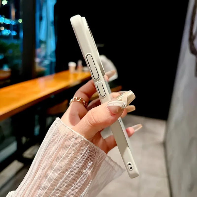 For VIVO X200 FE S30 Pro Mini Case Stylish Simple Solid Color Magnetic PC Cover For VIVO S 30 Promini Shockproof Bumper Funda