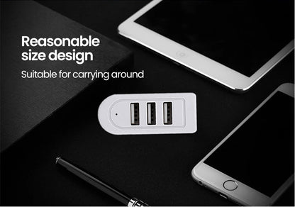 3 In 1 USB HUB Splitter Socket Multi-function USB Charger USB Port Hub High Speed Data Transfer For PC Laptop 30cm/120cm USB Hub