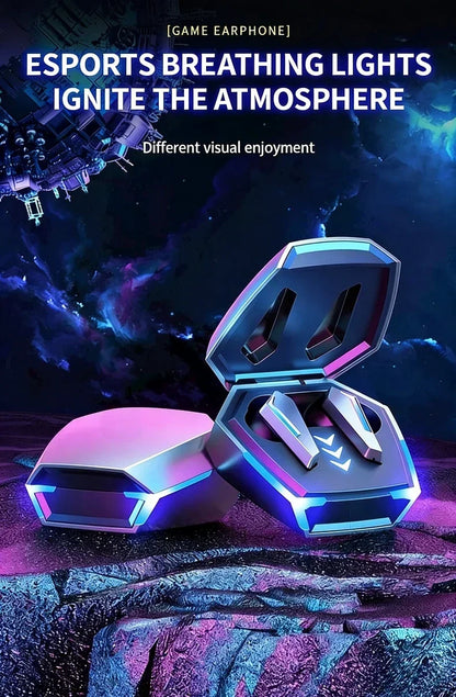 Waterproof TWS True Wireless Earbuds for Sports Gaming Built-in Balanced Armature Speaker Delivers Immersive HiFi Stereo Audio