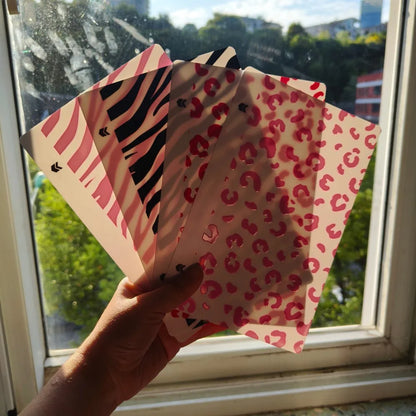 VORMIR 50pcs Zebra Leopard Texture 3D Transparent Phone Back Skins Decoration Stickers for Hydrogel Film Cutting Machine