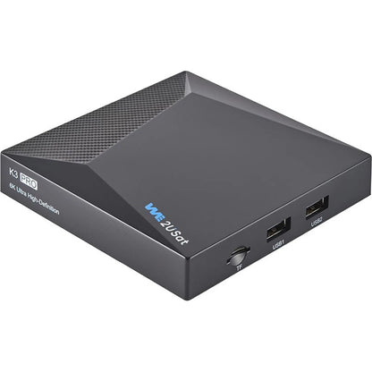 We2USat K3 PRO Smart Android TV Box 6K HDR Build in WiFi-6 2.4GHz/5GHz BT 5.0 4GB+32GB Streaming Media Player PK Vseebox V5 PRO