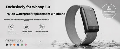 Whoop 5.0 MG Band Waterproof Nylon Woven Sport Strap PEAK LIFE Style Replacement Wristband Fitness Tracker Workout Accessories