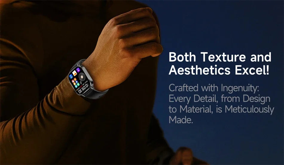 2026 New Professional-Grade Health Smart Watch Men ECG BP HR Uric Acid Lipid BMI Body Analysis Bluetooth Call Smartwatch Women