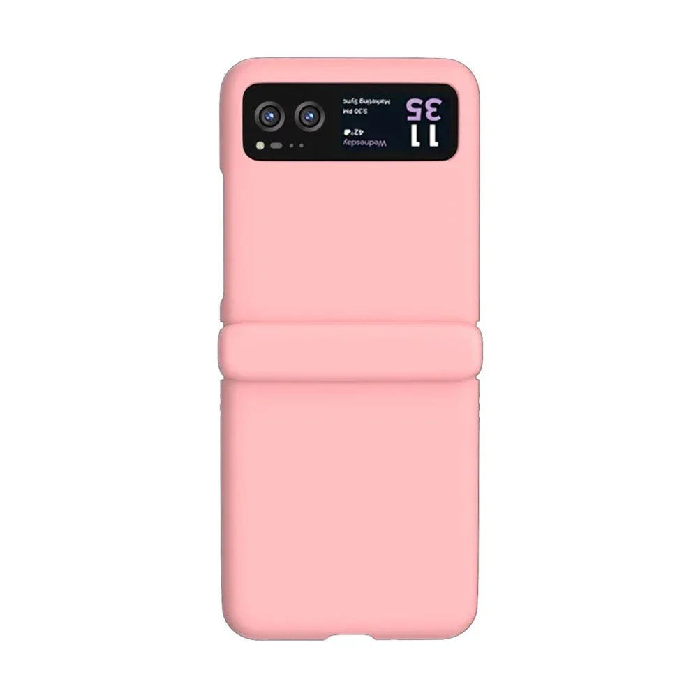 Candy Color Hinge Protective Phone Case For Motorola Razr 70 60 50 40 Ultra Skin Feel Shockproof Cover PC Bumper Shell Funda