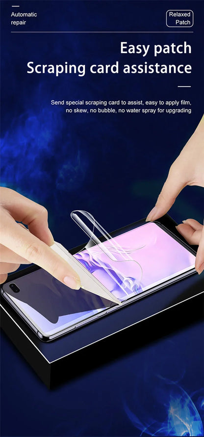 4Pcs Hydrogel Film For Samsung Galaxy S24 S23 S20 S25 S22 S21 Plus Ultra S24 FE Screen Protector For Samsung Note 20 9 10 Plus