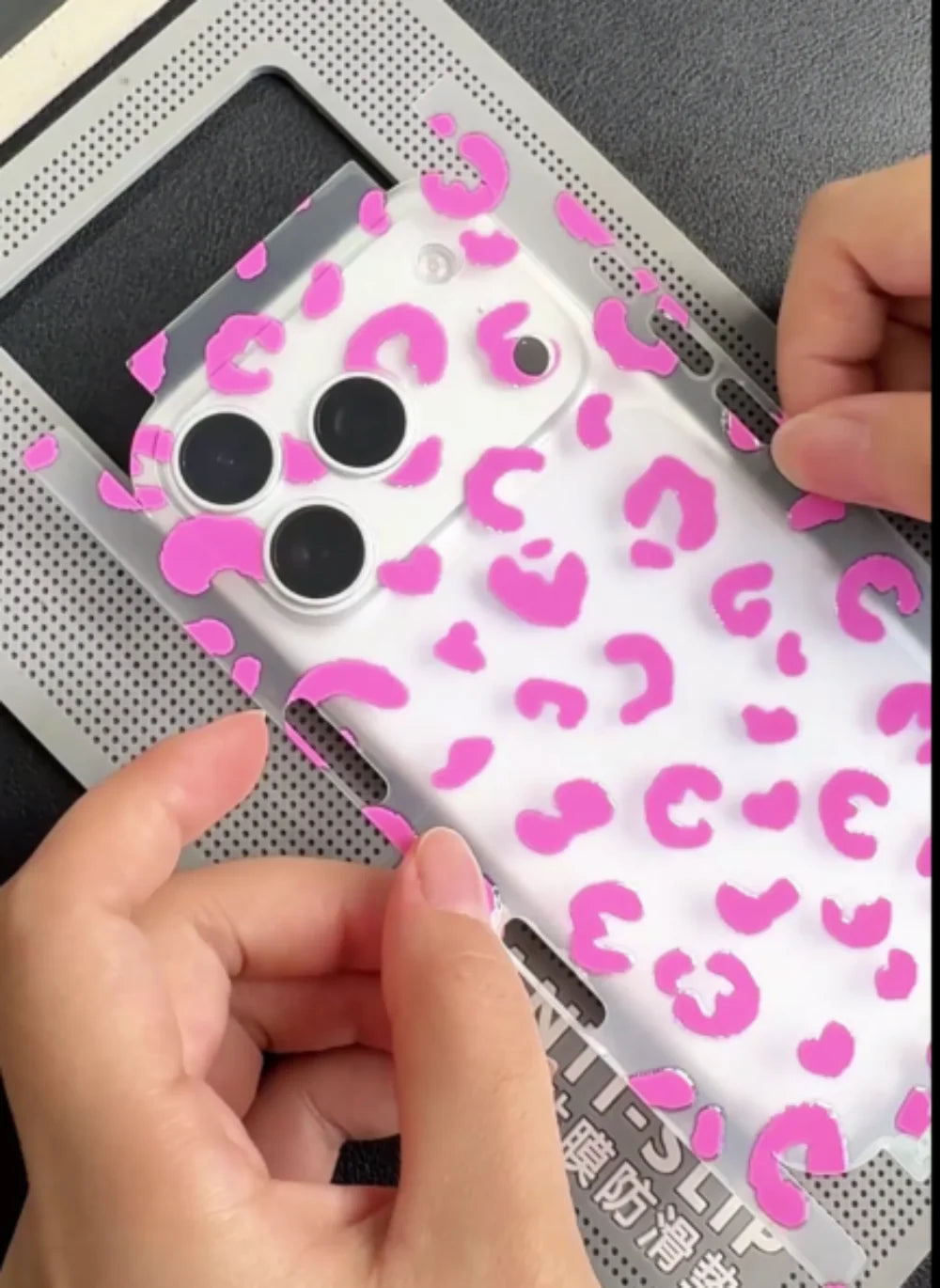 VORMIR 50pcs Zebra Leopard Texture 3D Transparent Phone Back Skins Decoration Stickers for Hydrogel Film Cutting Machine