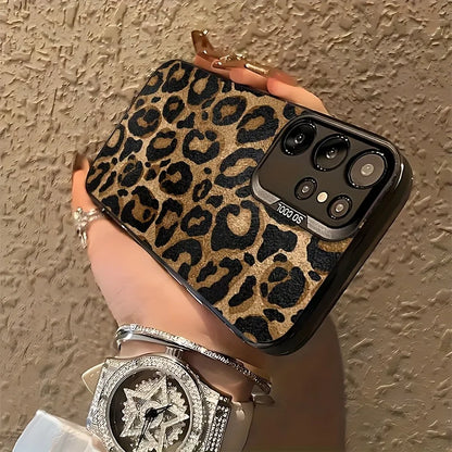 Fashion Leopard Pattern Hard Phone Case For Samsung Galaxy S25 Ultra Case Samsung S24 Ultra S26 S23 FE S22 S 25 Back Cover Funda