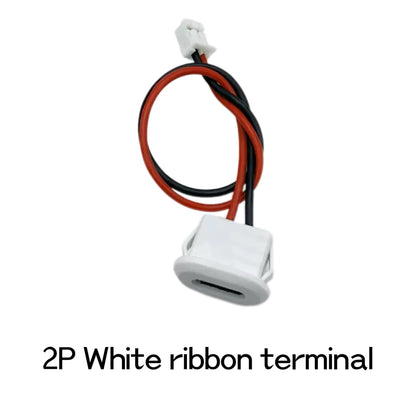 Type C Female Connector Waterproof USB C Female Jack Socket 2 Pin 3A Charging Port Power Cable Extension Direct Crimp Mount