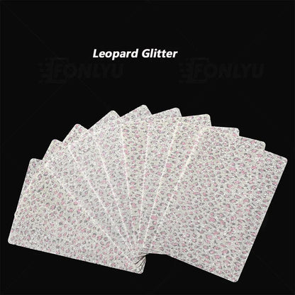 FONLYU 50PCS Bling Glitter Back Skins For iPhone Universal Decorative Rear Stickers For Screen Protector Film Cutting Machine