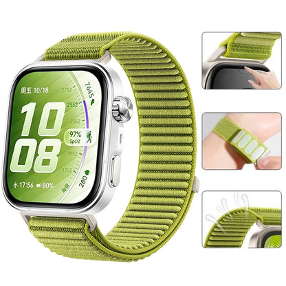 Official Nylon Braided Strap for Huawei Watch Fit 5/5 Pro Breathable Bracelet Watchband Huawei Watch Fit 4 Pro/4/3 Accessories