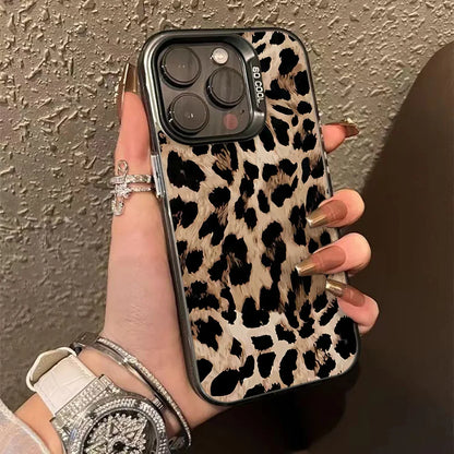 Fashion Leopard Pattern Hard Phone Case For Samsung Galaxy S25 Ultra Case Samsung S24 Ultra S26 S23 FE S22 S 25 Back Cover Funda