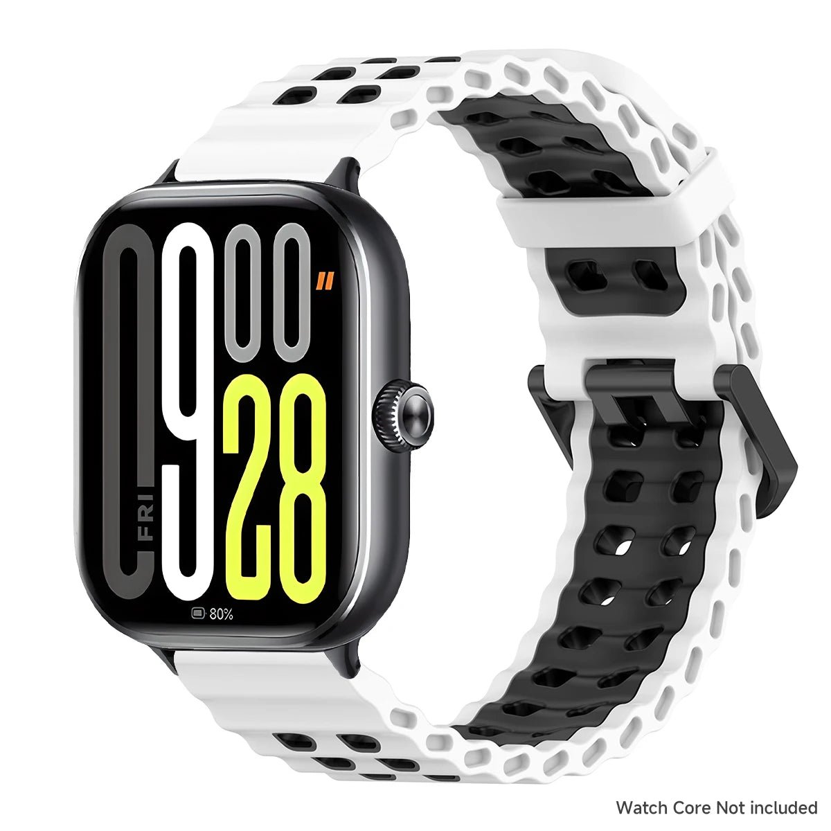 Soft Silicone Strap for Redmi Watch 6 5 4 Sports Two Tone Wristband for Xiaomi Mi Band 8 9 Pro Adjustable Rubber Wristband