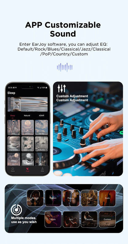Low Latency Earphones ERAZER XP16 Wireless Earbuds AI Translation High-definition LCD Display For Music Sports Gaming Office