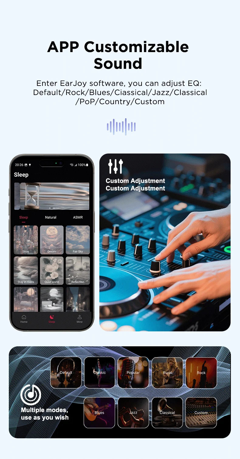 Low Latency Earphones ERAZER XP16 Wireless Earbuds AI Translation High-definition LCD Display For Music Sports Gaming Office