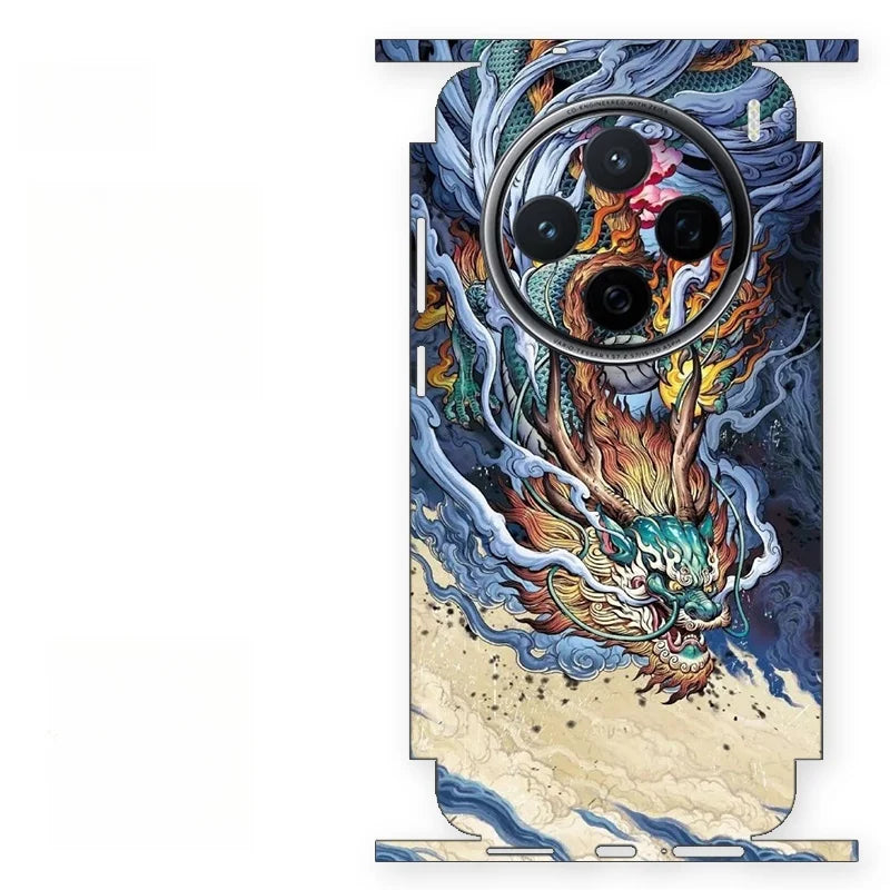 Colorful Sticker for VIVO X200 X300 PRO Back Screen Protector with Hing Side Skin  Protective Film