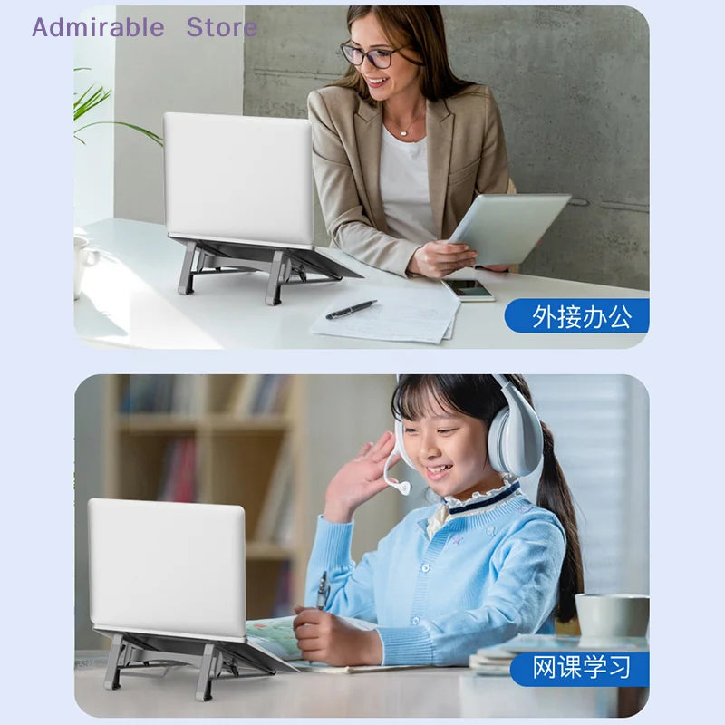 [W]2in1 Laptop Vertical Holder Tablet Notebook Computer Heightening Stand Bracket For  For  Pro For Office Studio