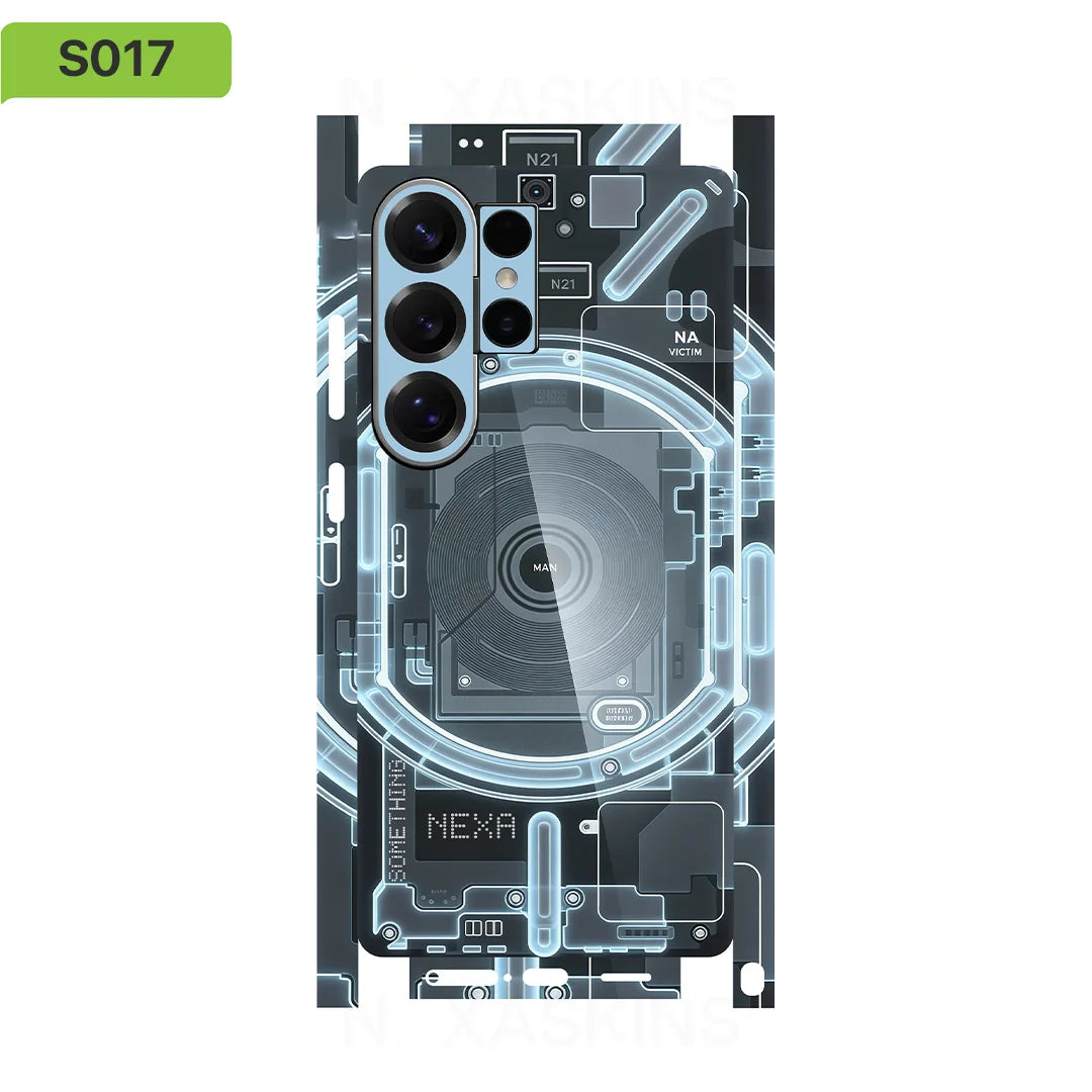 S03 Decal Skin for Samsung Galaxy S26 S25Ultra Plus S23 S24Ultra Back Screen Protector Cover Wrap Stones Sticker