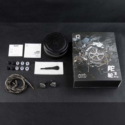 KBEAR Tourbillon-Pro TB-PRO In-Earphone 10mm DD High Resolution TypeC HIFI Wired Earbuds PU+PEEK+DLC Composite Diaphragm