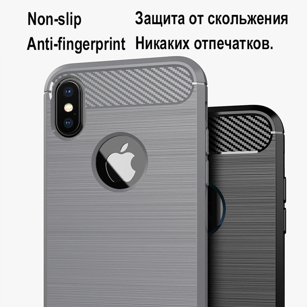 Luxury Shockproof Case For iPhone XS MAX X XR 10 7 8 Plus SE 2020 2022 SE2 SE3 7plus 8plus I Phone Back Cover Woman Man Black