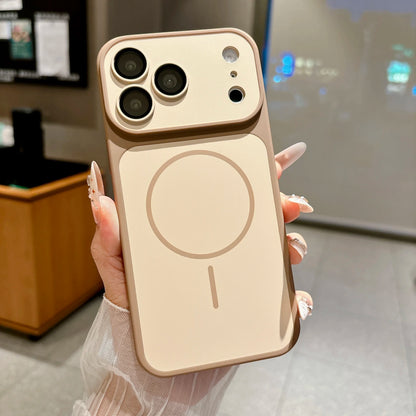 Shockproof Frosted Contrast Color Magnetic Case For iPhone 17 16 15 14 13 12 11 Pro Max Magnetic Capa Lens Protection Cover