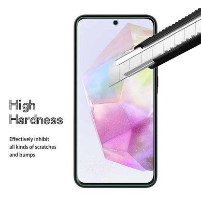 For Galaxy A35 Screen Protector Samsung 4G 5G, Tempered Glass HD 9H High Aluminum Transparent Clear Anti Scratch Case Friendly