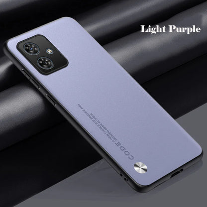 PU Leather Phone Case For Motorola G56 G86 G05 G54 G34 G24 G14 G15 G35 G45 G55 G77 Plain Skin Back Cover For Moto G54 G84 G85