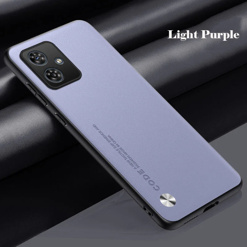PU Leather Phone Case For Motorola G56 G86 G05 G54 G34 G24 G14 G15 G35 G45 G55 G77 Plain Skin Back Cover For Moto G54 G84 G85