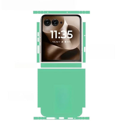 Colorful Anti-Scratch Phone Skin For Motorola Razr60 40 50 Ultra Back + Hinge Decal Matte Film For Moto Razr 40 50 Decal Sticker