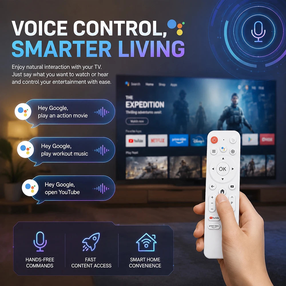 H96 MAX RK3518B Smart TV Box Android 14 4K UHD WiFi6 Bluetooth 5.4 Google Voice Remote Quad Core Media Player Set Top Box