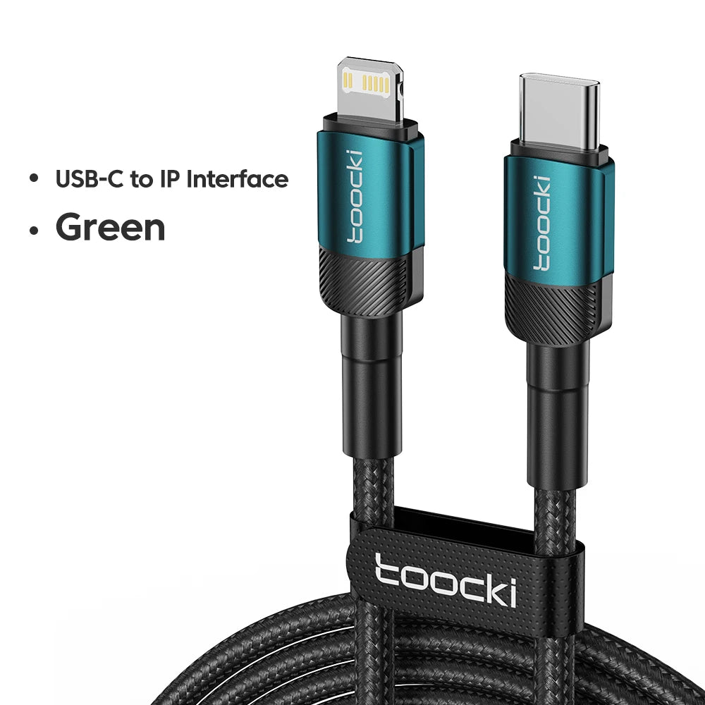 Toocki PD 20W USB C To Lightning Cable For iPhone 14 13 12 11 Pro XS 8 Type C To Lightning Cable Data Wire Fast Charging Cable
