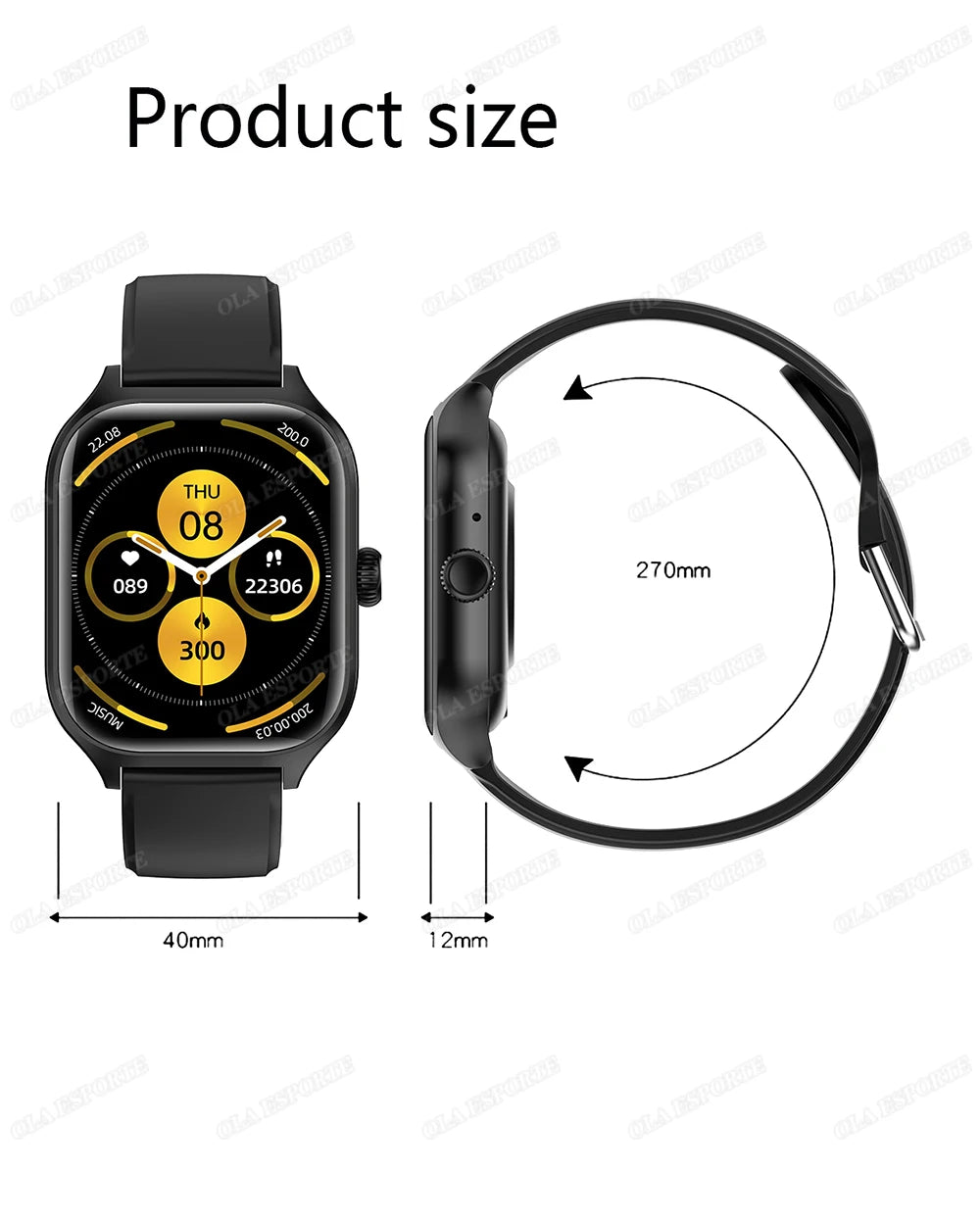 Smart Watch For Android IOS Watches 2.01inch HD Display Bluetooth Call Message Alert Music Sports Smartwatch Men Women Gift Ht30