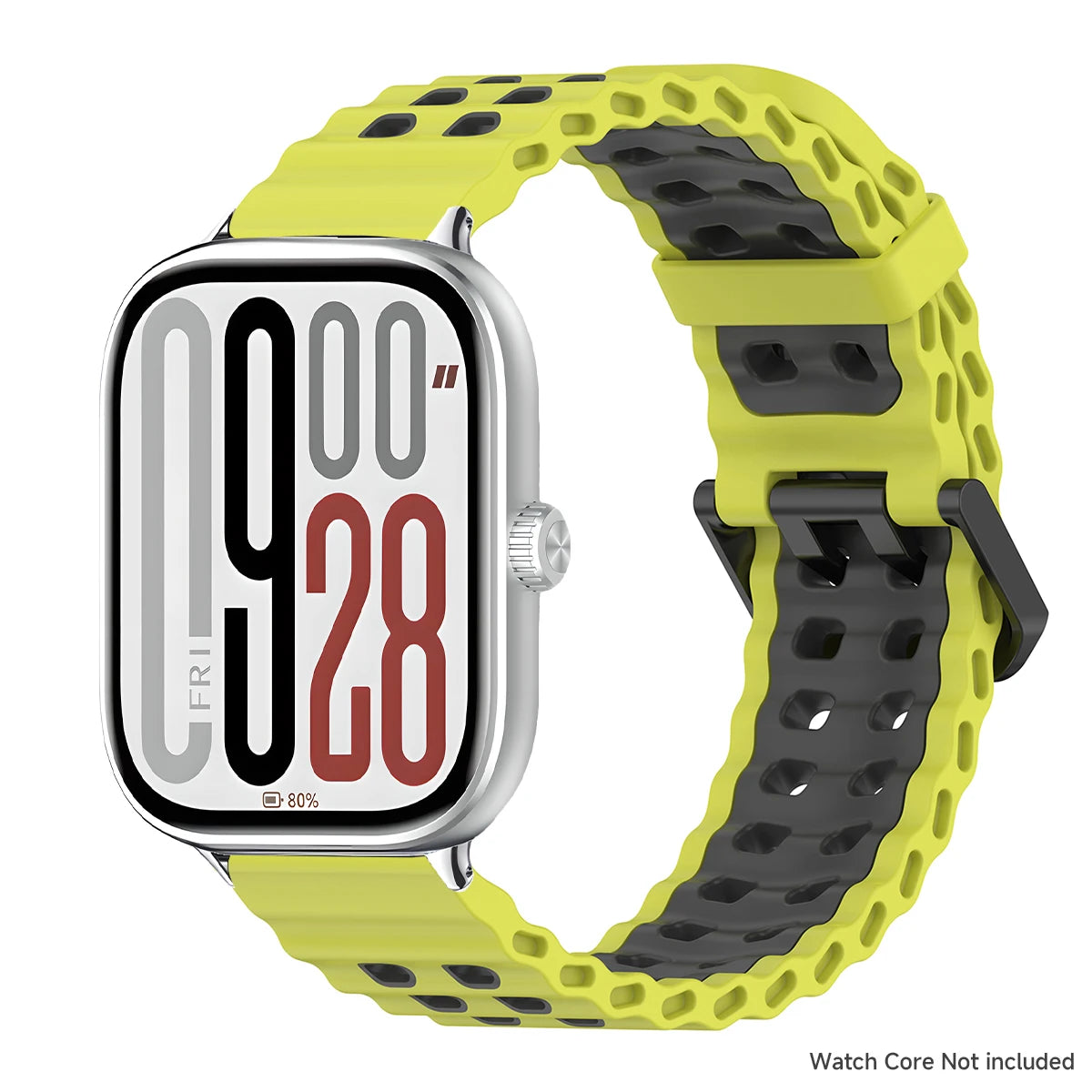 Soft Silicone Strap for Redmi Watch 6 5 4 Sports Two Tone Wristband for Xiaomi Mi Band 8 9 Pro Adjustable Rubber Wristband
